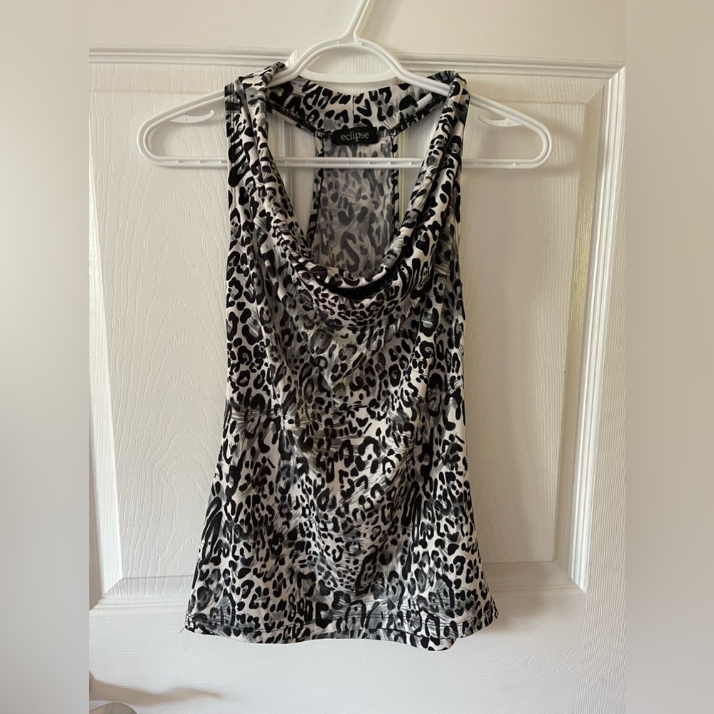 Small- Eclipse Leopard Print Shirt